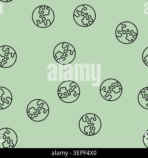 vitiligo Hautkrankheit Vektorlinie nahtloses Muster Vitiligo Hautkrankheit Zeichen Illustration Stock Vektor
