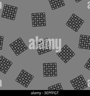 Magnetische Kugeln zappeln Spielzeug Vektor nahtloses Muster magnetische Kugeln zappeln Spielzeug Zeichen Illustration Stock Vektor