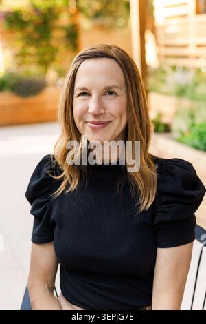 Casual Lifestyle Porträt einer Frau mittleren Alters Stockfoto