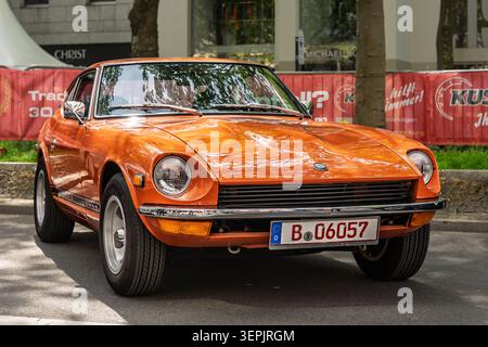 BERLIN - 10. MAI 2026: Sportwagen Datsun 240Z, 1970er Jahre Classic Days Berlin. Stockfoto