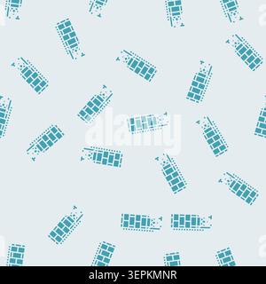 Silo Zement Produktion Vektor Glyphe nahtlose Muster Silo Zement Produktion Zeichen Illustration Stock Vektor