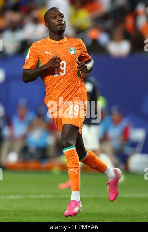 Philadelphia, USA. Juni 2026. Nicolas Pepe von der Elfenbeinküste während des Spiels der Elfenbeinküste gegen Ecuador FIFA Fussball-Weltmeisterschaft im Lincoln Financial Field, Philadelphia. Der Bildnachweis sollte lauten: Paul Terry/Sportimage Credit: Sportimage Ltd/Alamy Live News Stockfoto