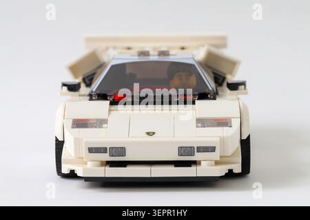 LEGO Auto Lamborghini Countach Stockfoto