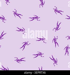 Schneeballkampf Winter Vektor Glyphe nahtloses Muster Schneeballkampf Winter Zeichen Illustration Stock Vektor