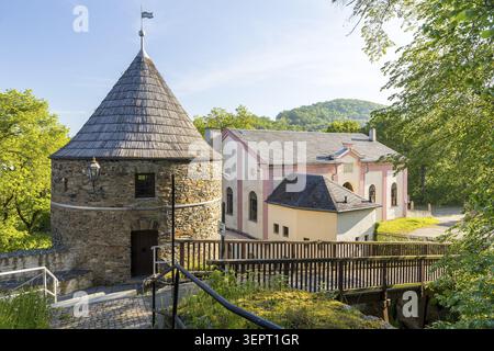 Burgruine Elsterberg, Vogtland, Sachsen, Deutschland Stockfoto