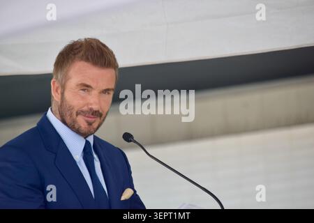 David Beckham während seiner Hollywood Walk of Fame Star Zeremonie am 12. Juni 2026 in Hollywood, Kalifornien. Stockfoto