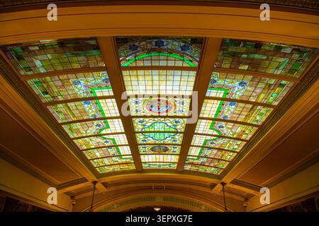 Senatskammer des Wyoming State Capitol. Dieses Gebäude ist die gesetzgebende Regierung des Bundesstaates Wyoming, 200 W 24th Street, Cheyenne, Wyoming Stockfoto