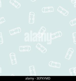 Stilvolle Tasche Frau Vektorlinie nahtloses Muster stilvolle Tasche Frau Zeichen Illustration Stock Vektor