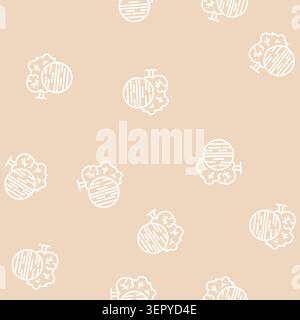 ebenholz Holz Vektorlinie nahtlose Muster Ebenholz Zeichen Illustration Stock Vektor