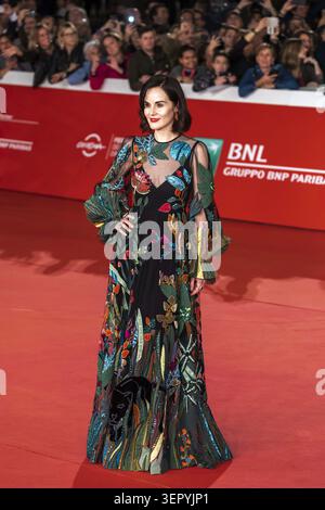 19. Oktober 2019, Roma, Italien: Roma, Italien. Oktober 2019. Michelle Dockery besucht den roten Teppich der Abtei Downton während des 14. Rom Film fest. Quelle: Gennaro Leonardi/Alamy Live News (Foto: © Gennaro Leonardi/ZUMA Press Wire) NUR REDAKTIONELLE VERWENDUNG! Nicht für kommerzielle ZWECKE! Stockfoto