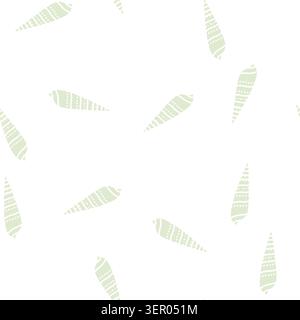 Schnecke Seehülle Strand Vektor Glyphe nahtlose Muster Schnecke Seehülle Strand Zeichen Illustration Stock Vektor