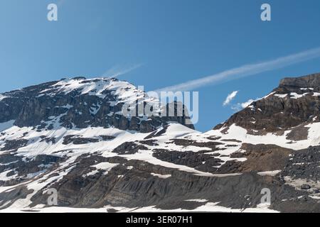 Banff, Alberta, Kanada – 3. Juni 2026: Gletscher im Columbia Icefield Stockfoto
