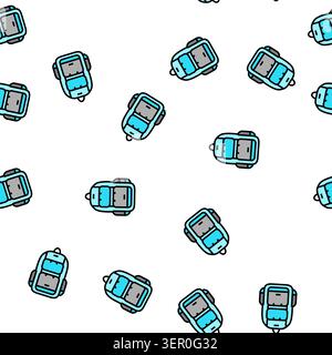 Rucksack Rucksack Vektor nahtlose Muster Rucksack Rucksack Zeichen Illustration Stock Vektor