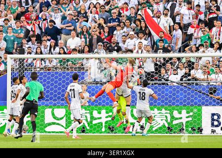 Foxborough, USA. Juni 2026. Der norwegische Mittelfeldspieler Kristian Thorstvedt #18 erzielte in der zweiten Halbzeit ein Tor gegen den Irak beim Spiel der FIFA-Weltmeisterschaft 2026 im Boston Stadium in Foxborough, Massachusetts am 16. Juni 2026. (Foto von Eric Canha/SIPA USA) Credit: SIPA USA/Alamy Live News Stockfoto