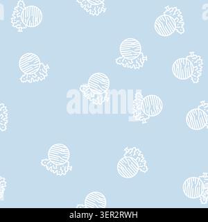 Fichte Holz Vektorlinie nahtlose Muster Fichte Holz Zeichen Illustration Stock Vektor