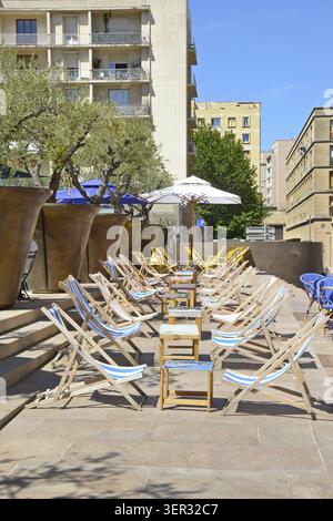 Jules Verne Square, Marseille, Frankreich, Europa Stockfoto
