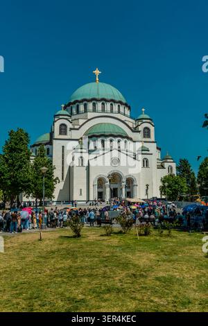 St. Sava Temple in Belgrad, Serbien Stockfoto
