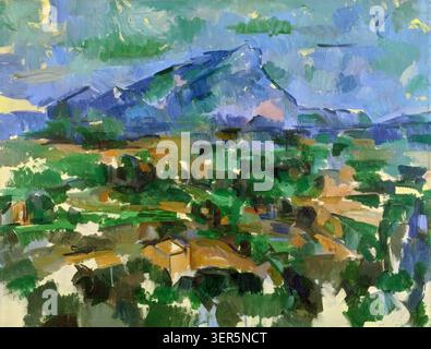 Mont Sainte-Victoire (La Montagne Sainte-Victoire) (1885–1887) von Paul Cézanne Stockfoto