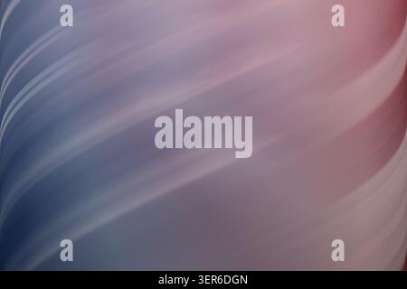Ein abstrakter Hintergrund mit glatten, fließenden Wellenmustern in sanften Blau- und Rosa-Verläufen, die ein Gefühl von Bewegung und Tiefe erzeugen. Stockfoto