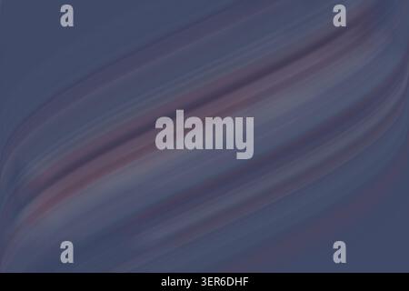 Ein abstrakter Hintergrund mit tiefblauen und gedämpften lila fließenden Wellen, der einen raffinierten und ruhigen visuellen Effekt erzeugt. Stockfoto