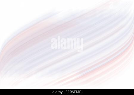 Ein minimalistischer abstrakter Hintergrund mit weichen, fließenden diagonalen Linien mit dezenten rosa und blauen Verläufen, die ein Gefühl sanfter Bewegung und C erzeugen Stockfoto