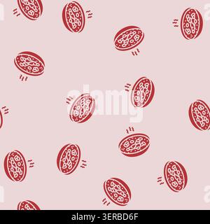 Hausgemachte Chili Winter Vektor Glyphe nahtloses Muster hausgemachte Chili Winter Zeichen Illustration Stock Vektor
