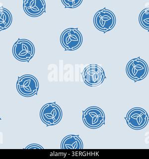 Umweltfreundliche Vektorglyphe nahtloses Muster umweltfreundliche Zeichen Illustration Stock Vektor