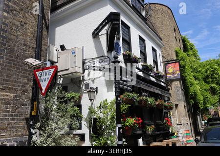 Außenansicht des Mayflower Pub Rotherhithe London UK Juni 2026 Stockfoto