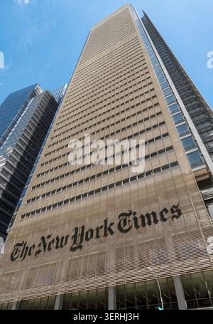 Das New York Times Building in New York City, USA 2026 Stockfoto