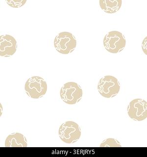 afrika Kontinent Vektor Glyphe nahtloses Muster afrika Kontinent Zeichen Illustration Stock Vektor