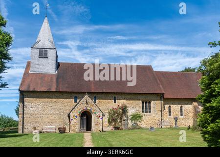 St James's Church in Abinger Common Village, Surrey, England, Großbritannien Stockfoto