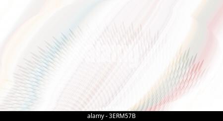 Ein abstrakter Hintergrund mit weichen, fließenden Linien und einer zarten, lichtdurchfluteten Textur mit subtilen Anklängen von Pastellfarben, die ein Gefühl von Bewegung schaffen Stockfoto