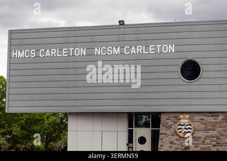 Ottawa, Kanada - 28. Mai 2026: HMCS Carleton, kanadische Marine-Reserve-Division (NRD). Stockfoto