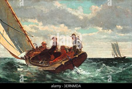 Breezing Up (A Fair Wind) (1876) von Winslow Homer Stockfoto