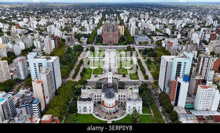 Plaza moreno la plata argentinien aus der Vogelperspektive Stockfoto