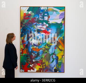 Phillips, London, Großbritannien. Juni 2026. Die Modern & Contemporary Art Evening & Afternoon Sale (26. Juni) Höhepunkte sind: Katharina Grosse, O.T. Schätzung £120.000-180.000. Quelle: Malcolm Park/Alamy Live News Stockfoto