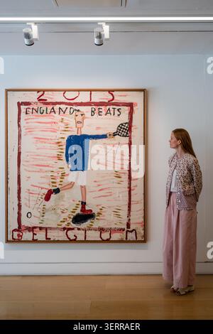 London, Großbritannien. Juni 2026. Rose Wylie von Andrew Murray, geschätzte £ 60.000-80.000 - Eine Vorschau auf die Modern & Contemporary Art Evening & Afternoon Sales im Phillips London, die am 26. Juni stattfindet. Guy Bell/Alamy Live News Stockfoto