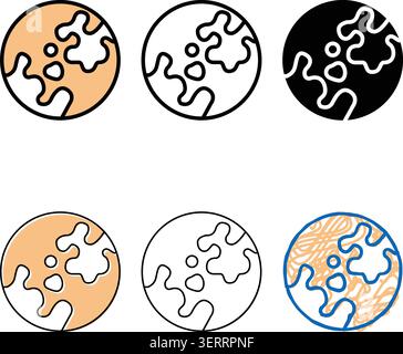vitiligo Hautkrankheit Farbe Symbol Vektor. vitiligo minimales Hautkrankheitszeichen. Isoliertes Symbol Stock Vektor