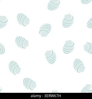 tonna Meeresschale Strand Vektor Glyphe nahtloses Muster tonna Meeresschale Strand Zeichen Illustration Stock Vektor