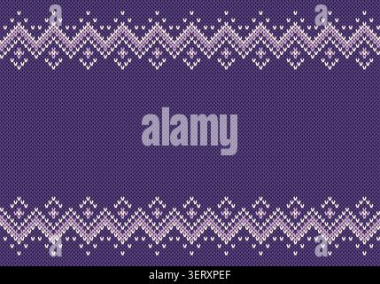 Nahtlose Strickmuster. Geometrisches Strickgarnmuster zum Umwickeln. Farbenfrohe Baumwoll-Textil- und Seidenmuster für Hintergrund und Tapeten. Stockfoto