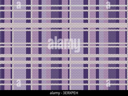 Nahtlose Strickmuster. Geometrisches Strickgarnmuster zum Umwickeln. Farbenfrohe Baumwoll-Textil- und Seidenmuster für Hintergrund und Tapeten. Stockfoto