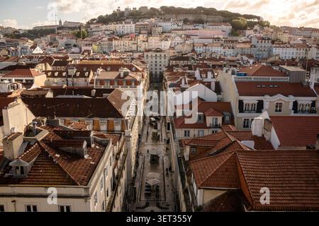 Blick von der Stadt Lissabon, Portugal Stockfoto