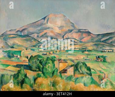 Mont Sainte-Victoire (La Montagne Sainte-Victoire) von Paul Cézanne Stockfoto
