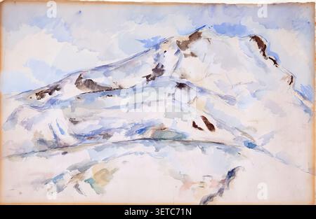 Mont Sainte-Victoire (La Montagne Sainte-Victoire) von Paul Cézanne. Stockfoto