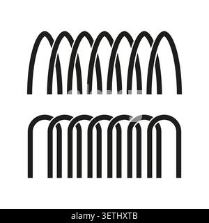 Monochromes ineinandergreifendes Geflecht und Webmuster Vektor. Kunstwerke verbessern das Textildesign, Logos für Friseursalons und kulturelle Musterprojekte. EPS 10. Stock Vektor