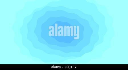 Abstrakte Sommerhintergründe. Blaue Ozeanstruktur. Tropischer Strand. Bokeh-Licht von Himmel und Meer. Bannerkonzept für Sommerferien. Vektorabbildung. Mini Stock Vektor