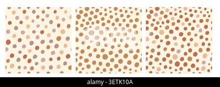 UndefiniertSeamless Baby-Set mit böhmischem Muster und niedlichen Polka Dots. Vektor-Illustration, ideal für Kinderzimmer Textilien, Stoffdrucke, Geschenkpapier, Tapeten, Schreibwaren, und Kinderbekleidung. Stock Vektor
