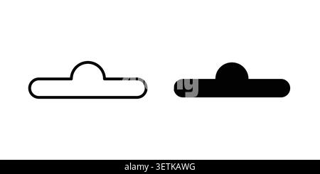 Euro Hook Icon Vektor, Illustration Icon Set. Stock Vektor