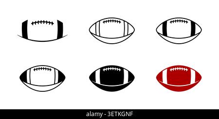 American Football svg, American Football Vektor, American Ball Silhouette, American Football Outline, American Football Illustration, amerikanischer Fußballer Stock Vektor