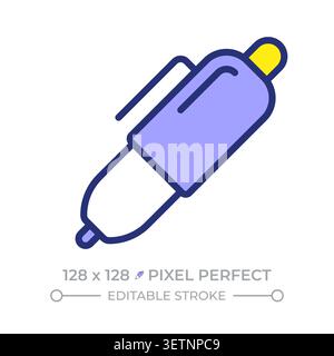 Symbol für die perfekte Linienfarbe des Stiftes Stock Vektor